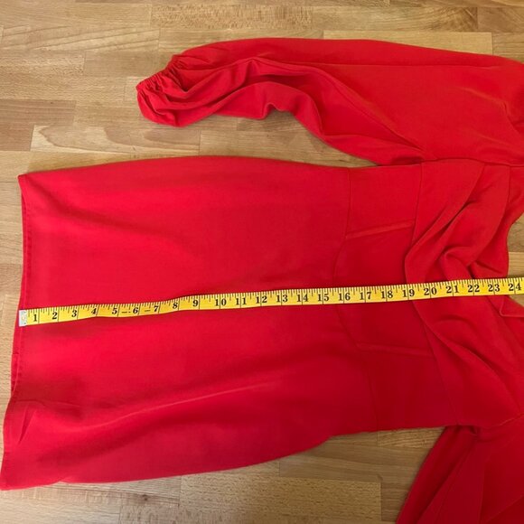 Princess Polly "Lillie" Long Sleeve Red Dress (6) - Picture 12 of 16